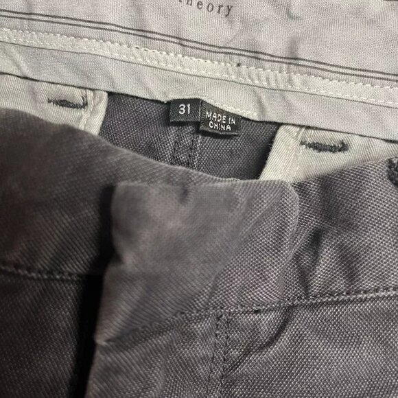 Theory Pants Men's 31 27 Culver Straight Leg Indigo Navy Dress Work Career Chino - Picture 5 of 5